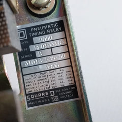 Square D 9050 Req1931G3 Pneumatic Timing Relay