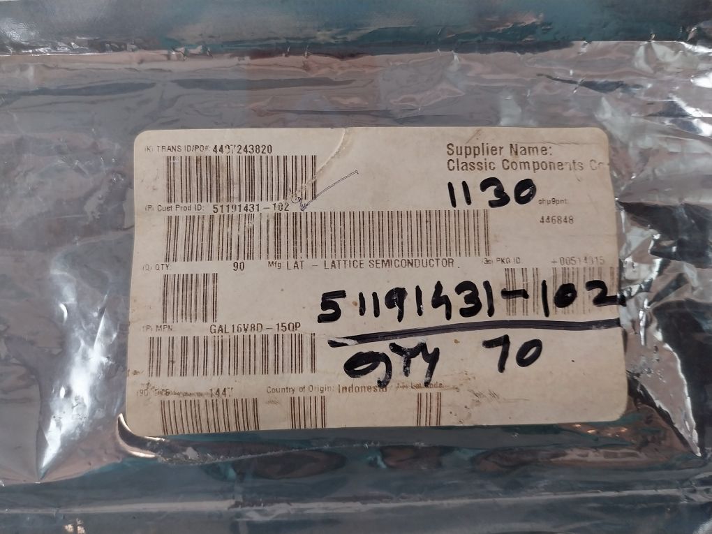 Lot Of 10X Lattice Gal16V8D-15Qp Programmable Logic Device