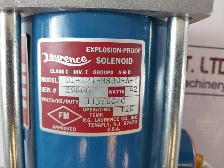 Laurence 64040S Solenoid Valve Di-121-hs30-a-y