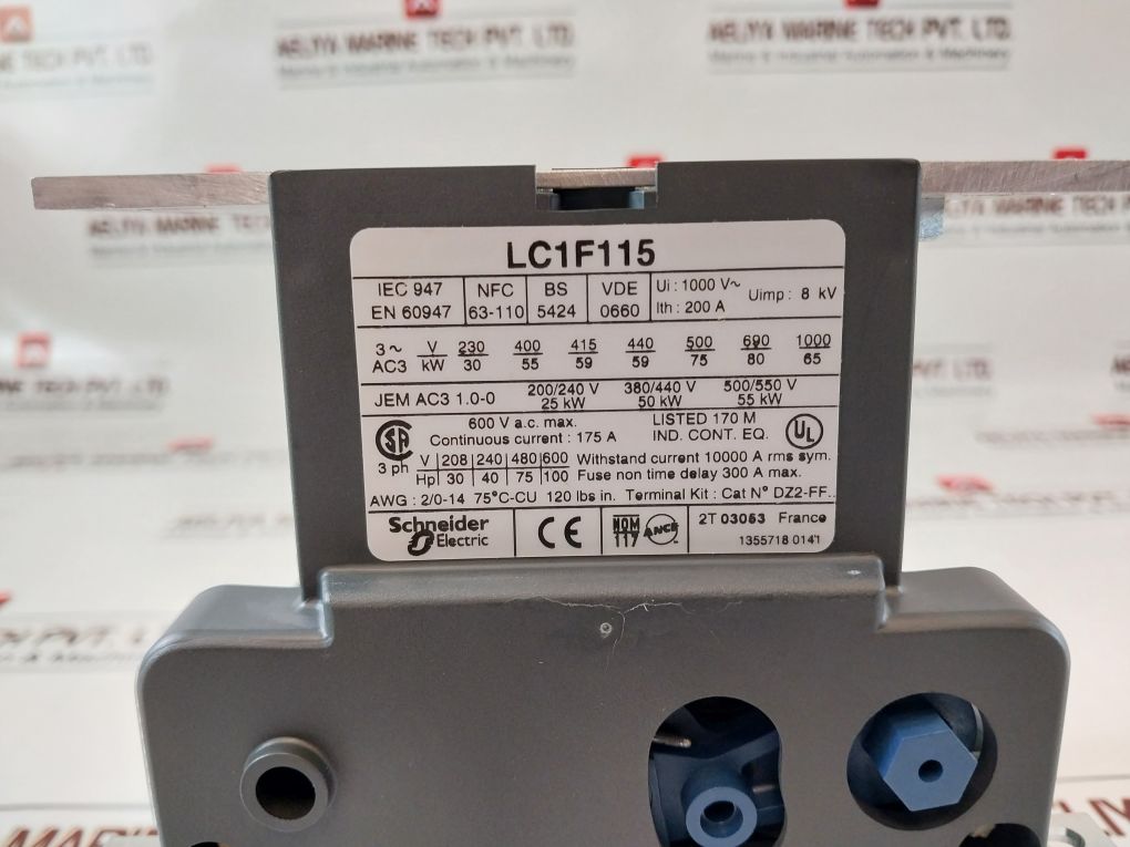 Lc1F115 Telemecanique Square D Lc1F115 Contactor Module
