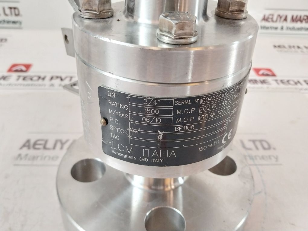 Lcm Italia Dn 3/4" Flanged End Ball Valve