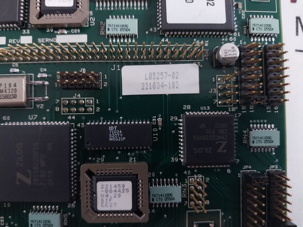 Lectronics Fab 220959 Rev B Pcb Card 221034-102