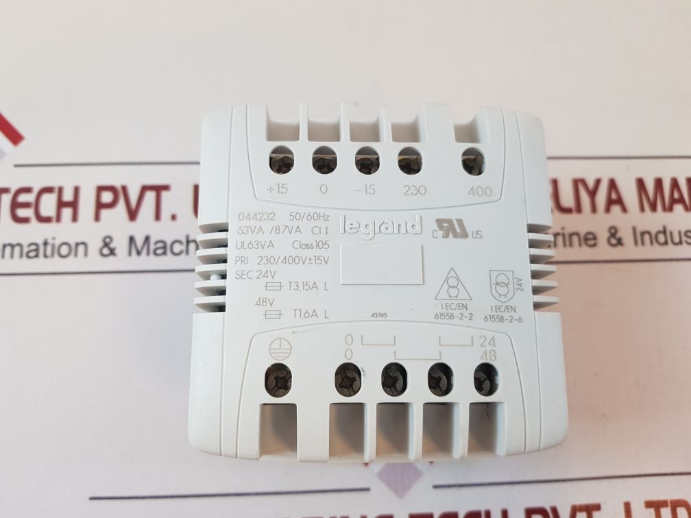 Legrand 044232 Single-phase Transformer 63Va 48V
