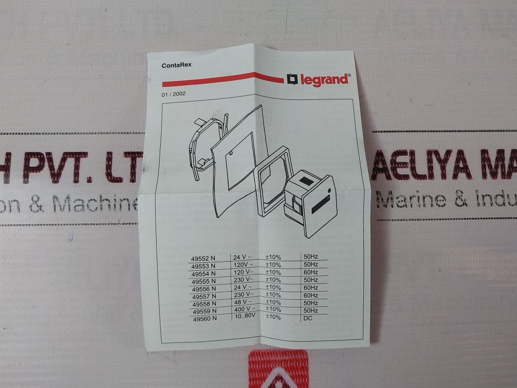 Legrand 49556 Hour Counter 939.01.01.401, 24Vdc 60Hz