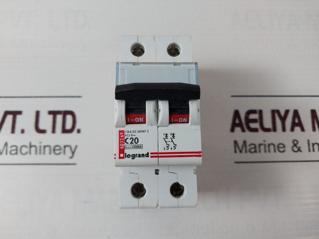 Legrand C20 6032 69 2-pole Miniature Circuit Breaker 415V Ac 10000A