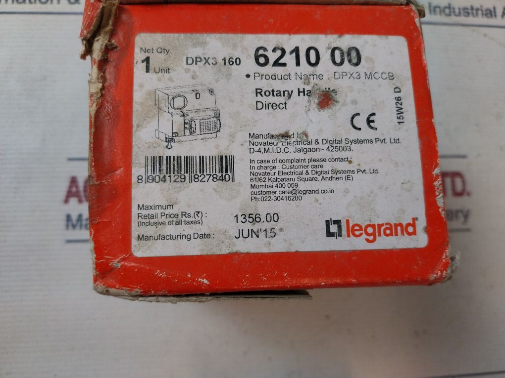 Legrand Dpx3 160 Mccb Rotary Handle Direct