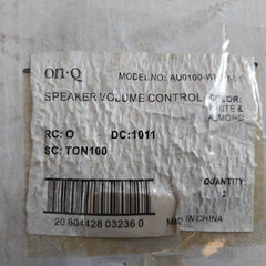 Legrand Electric Au0100-whdm-v1 In-wall Speaker Volume Control With Box