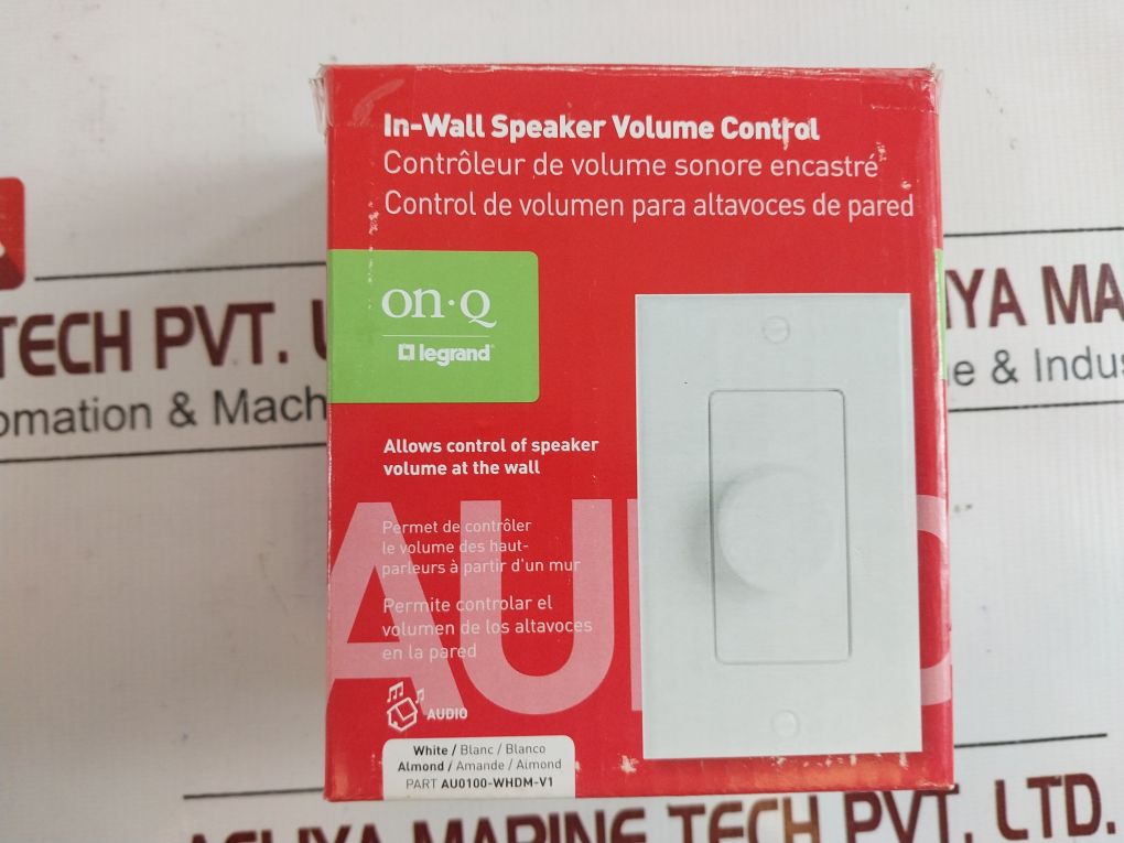 Legrand Electric Au0100-whdm-v1 In-wall Speaker Volume Control With Box