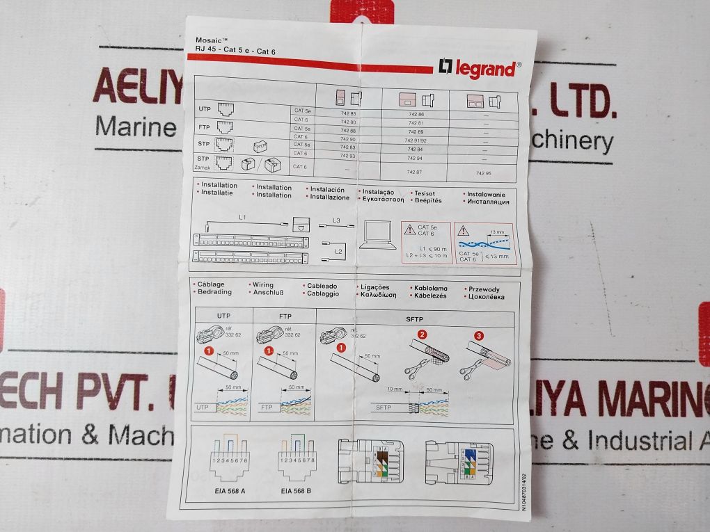Lot Of 13X Legrand Utp 742 85 Socket Module