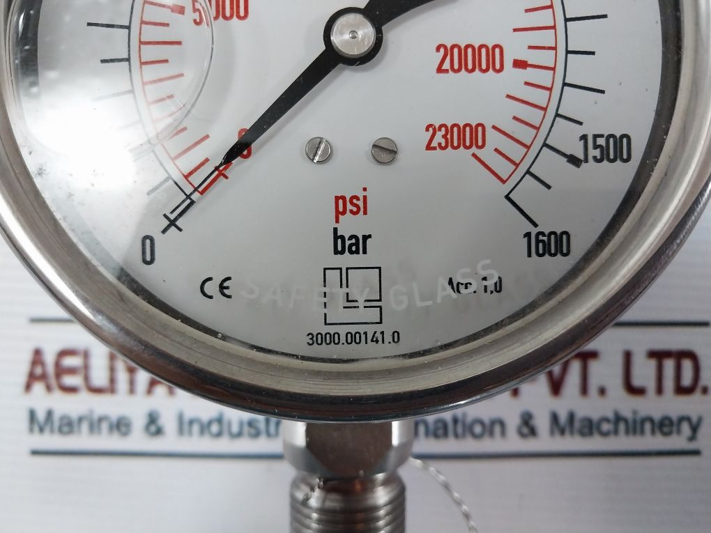 Lemasa 0-1600 Bar Pressure Gauge 0-23000 Psi