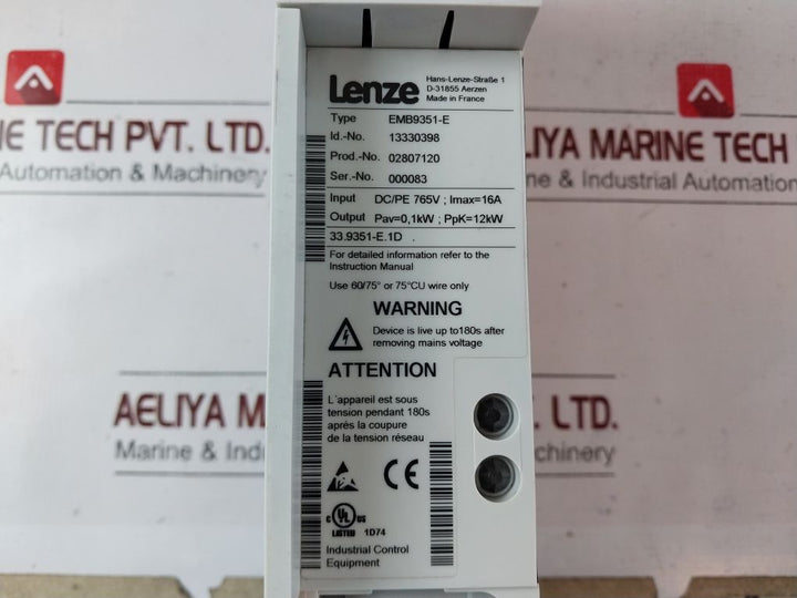 Lenze Emb9351-e Brake Module