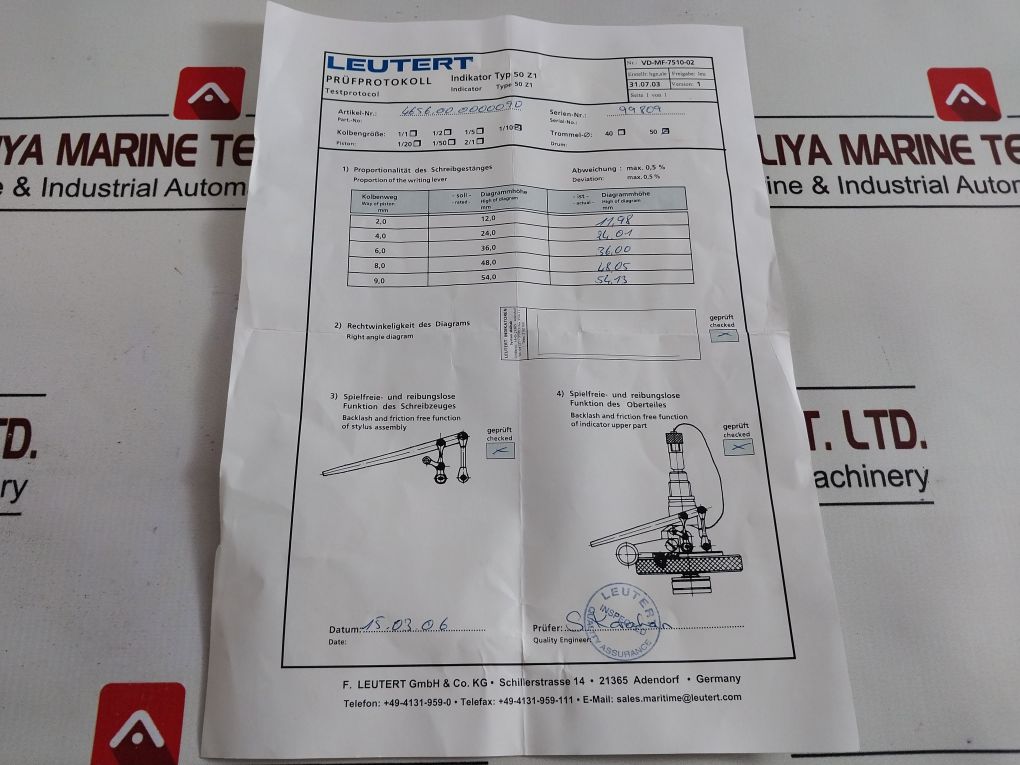 Leutert 50Z1-99809 Engine Indicator