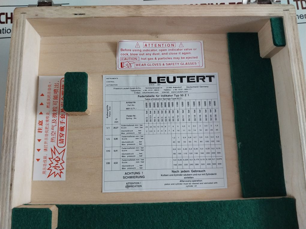 Leutert 50Z1-99809 Engine Indicator
