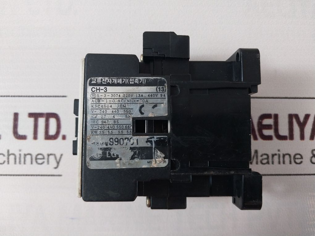 Lg Ch-3 Ac Electromagnetic Switch(Contactor) 200~220V 60Hz