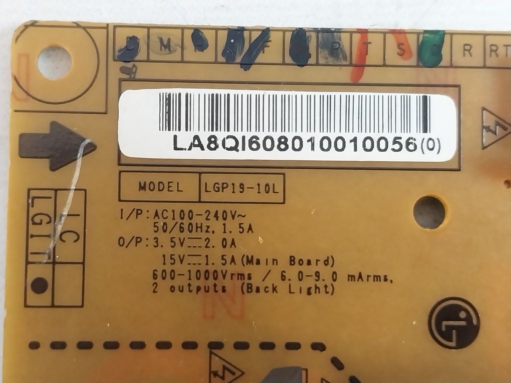 Lg Eax61391001/9 Power Supply Board Lgp19-10L