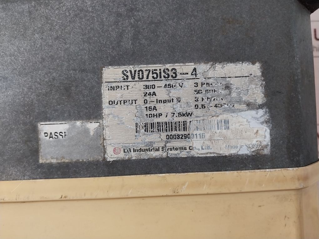 Lg Sv075Is3-4N Variable Frequency Drive Ac Motor Speed Controller