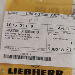 Liebherr 10352119 Pressure Switch