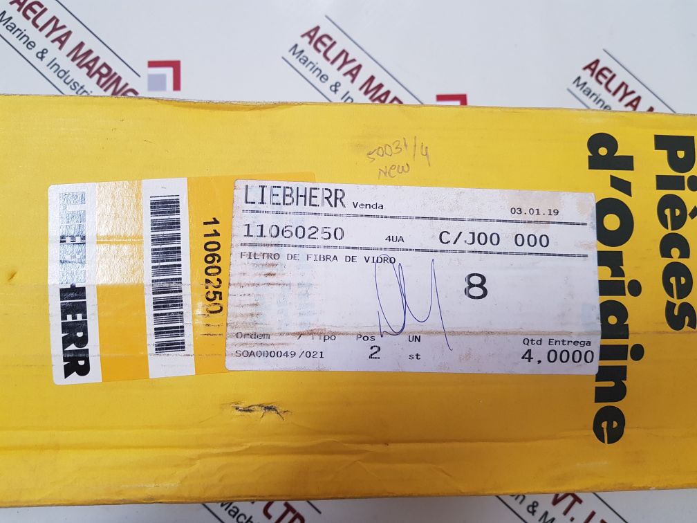 Liebherr 11060250 Hydraulic Filter With Box