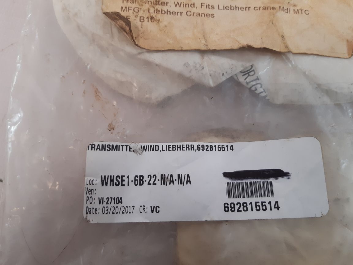 Liebherr 692815514 Anemometer 