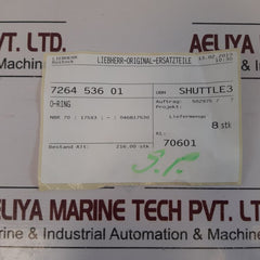 Lot Of 7X Liebherr 7264 536 01 O-ring