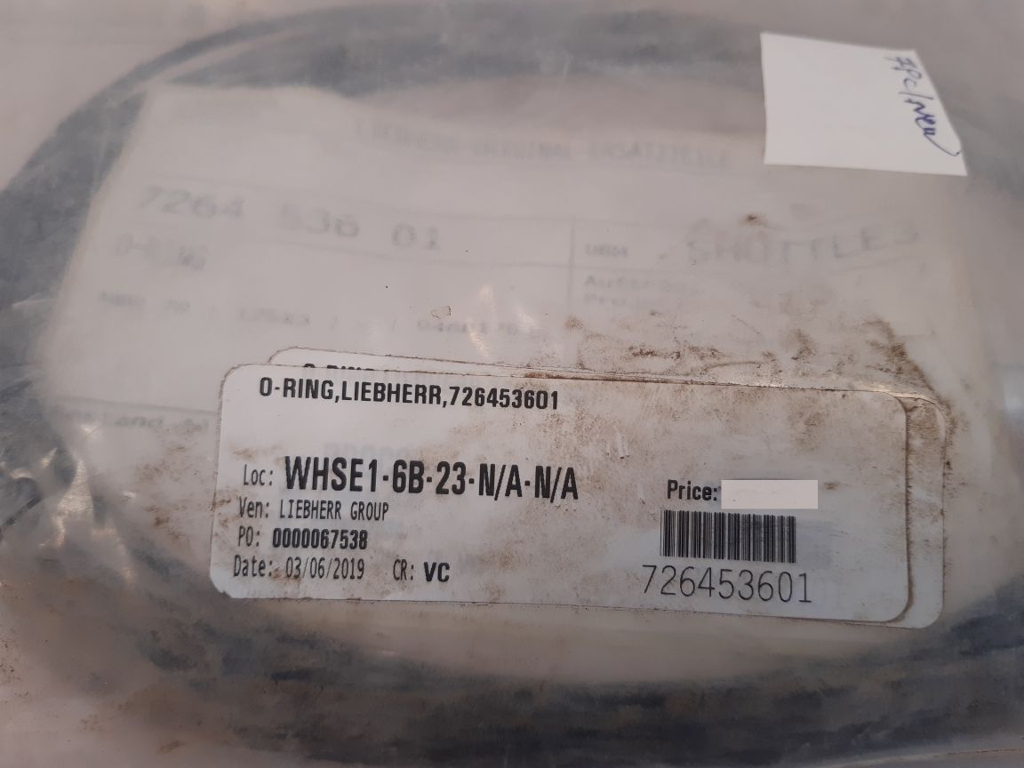 Lot Of 7X Liebherr 7264 536 01 O-ring