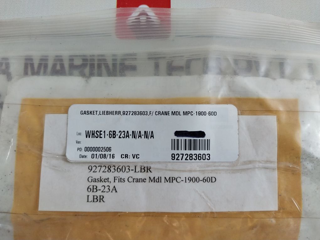 Lot Of 3X Liebherr 927283603-lbr Gasket