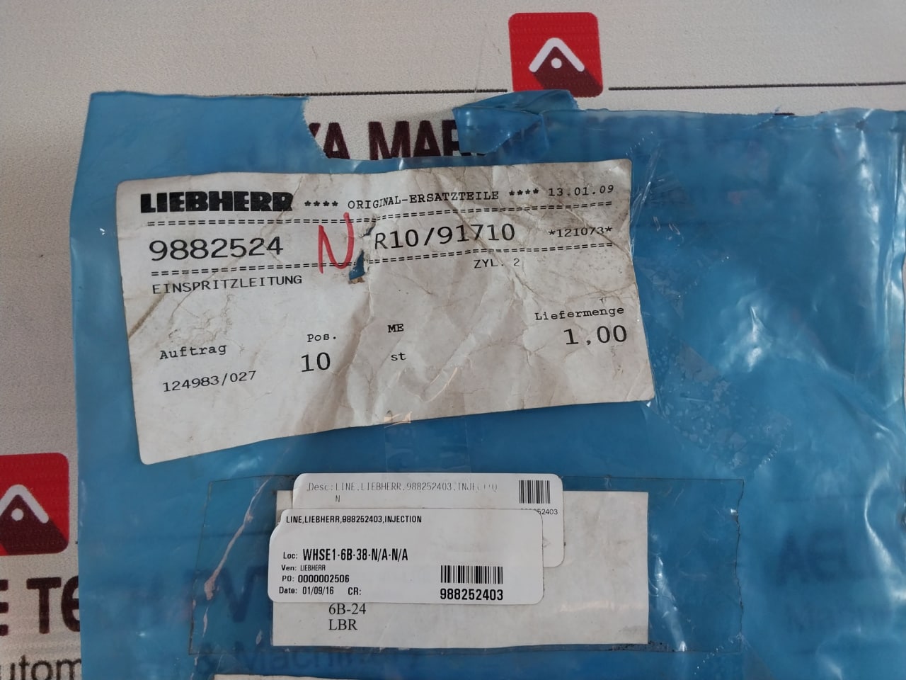 Liebherr 988252403 Injection Line