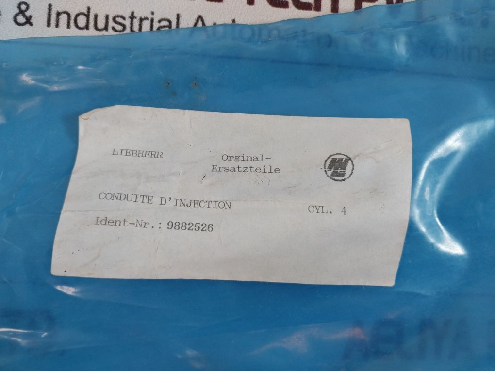 Liebherr 9882526 Injection Line 988252603