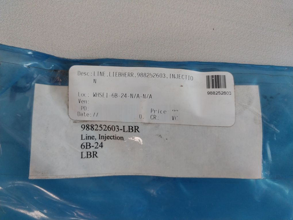 Liebherr 9882526 Injection Line 988252603