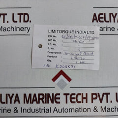 Limitorque Uec-tr-003 Terminal Card S15123Ak8