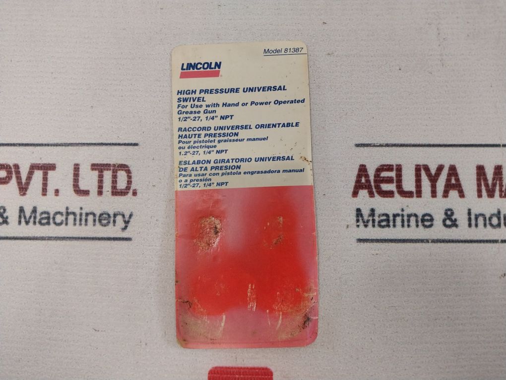 Lincoln 81387 High Pressure Universal Swivel