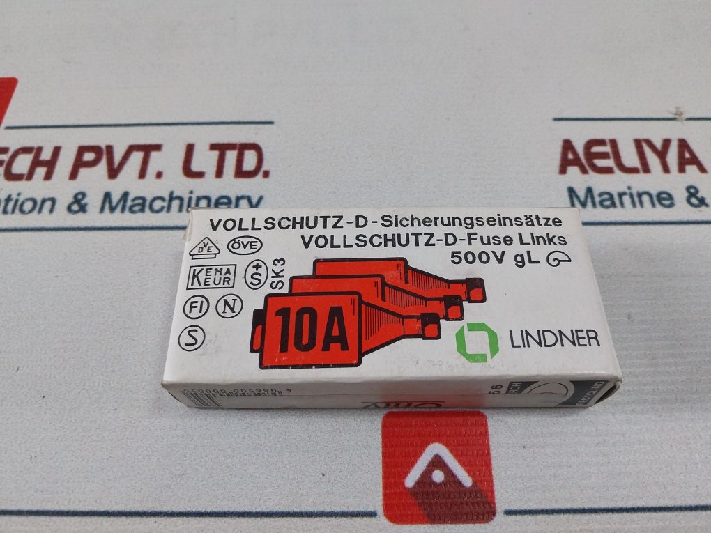 Lot Of 5X Lindner 597.0107 Fuse Cartridge 10A 500V