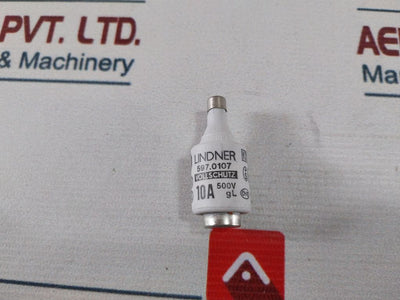 Lot Of 5X Lindner 597.0107 Fuse Cartridge 10A 500V