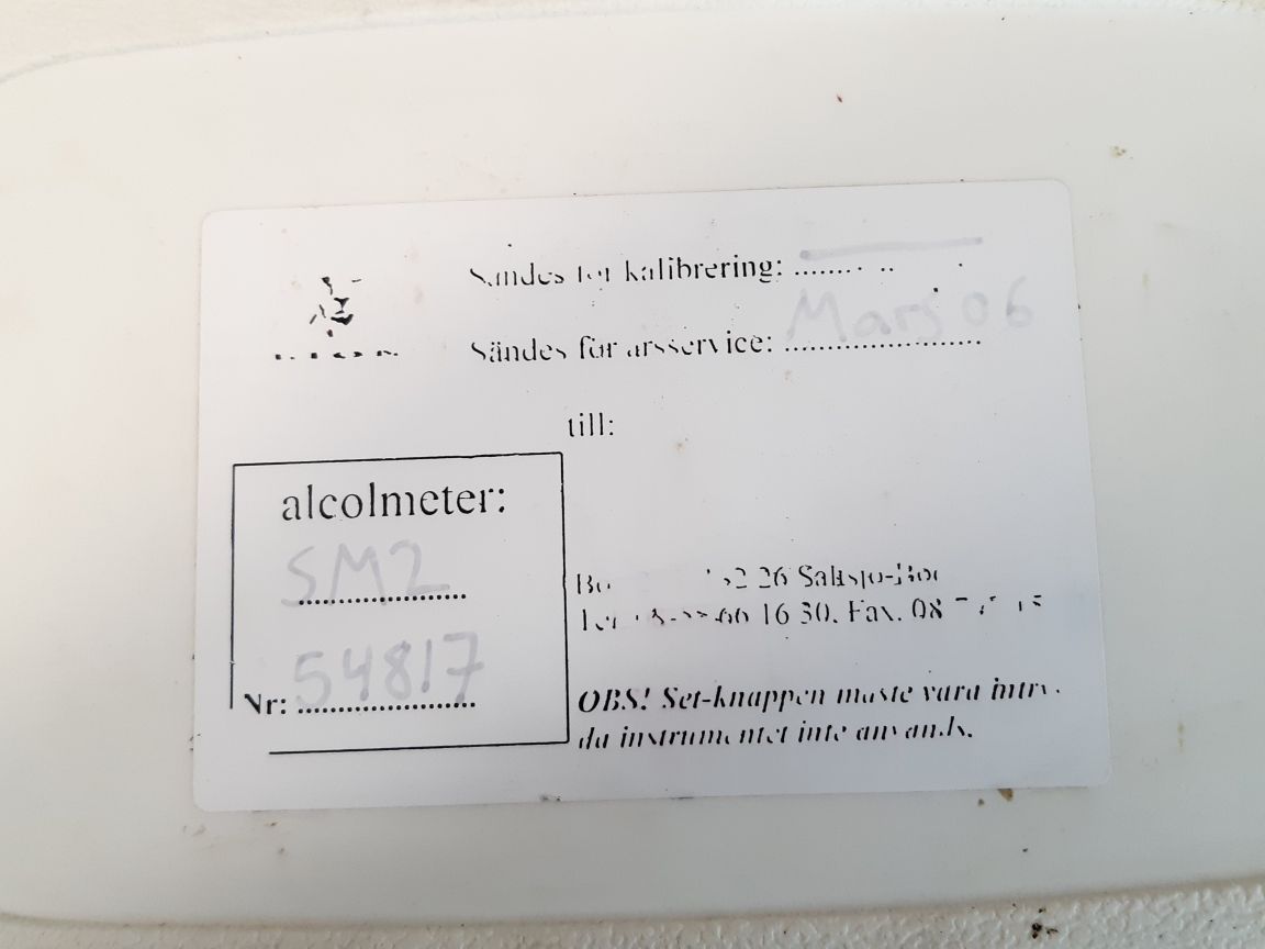 Lion Laboratories Sm2 Alcolmeter