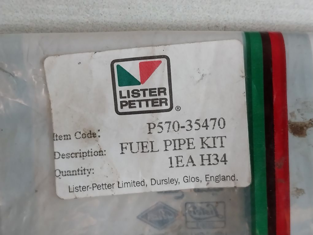 Lister Petter P570-35470 Fuel Pipe Kit