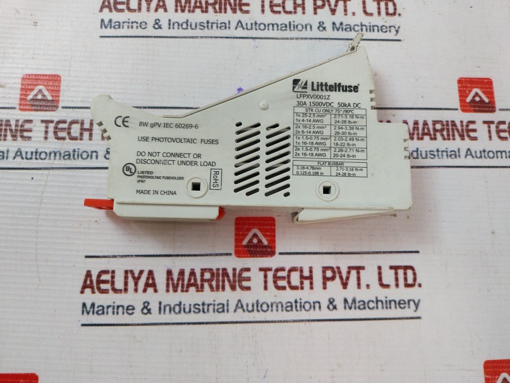 Littelfuse Lfpxv0001Z Photovoltaic Fuse Holder 30A 1500V Dc