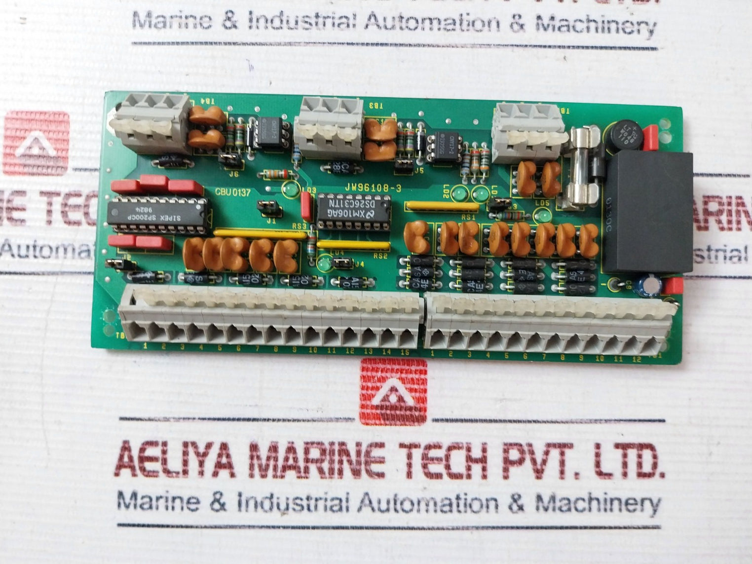 Litton Marine Jw96108-3 Databuffer Printed Circuit Board Cbu 0137