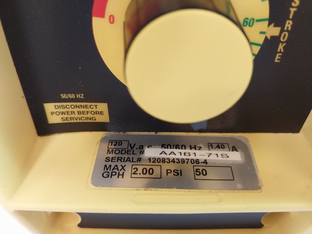 Lmi Milton Roy Aa161-71S Electromagnetic Dosing Pump 120Vac 1.40A