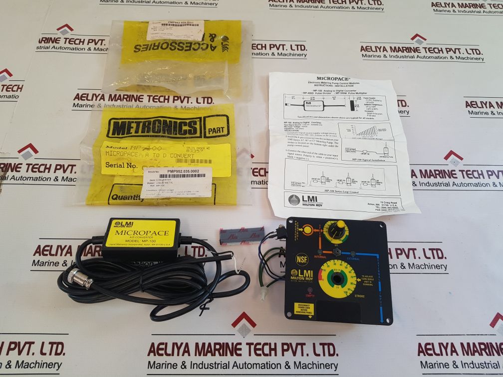 Lmi Milton Roy Control Unit With Mp-100 AD Converter Set