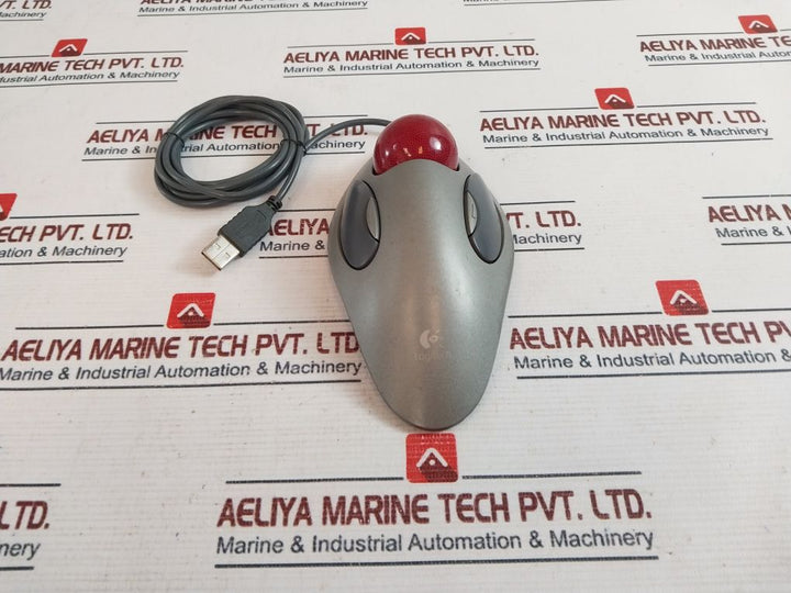 Logitech T-bc21 Usb Optical Trackman Marble Mouse 804377-0000 5V 50Ma
