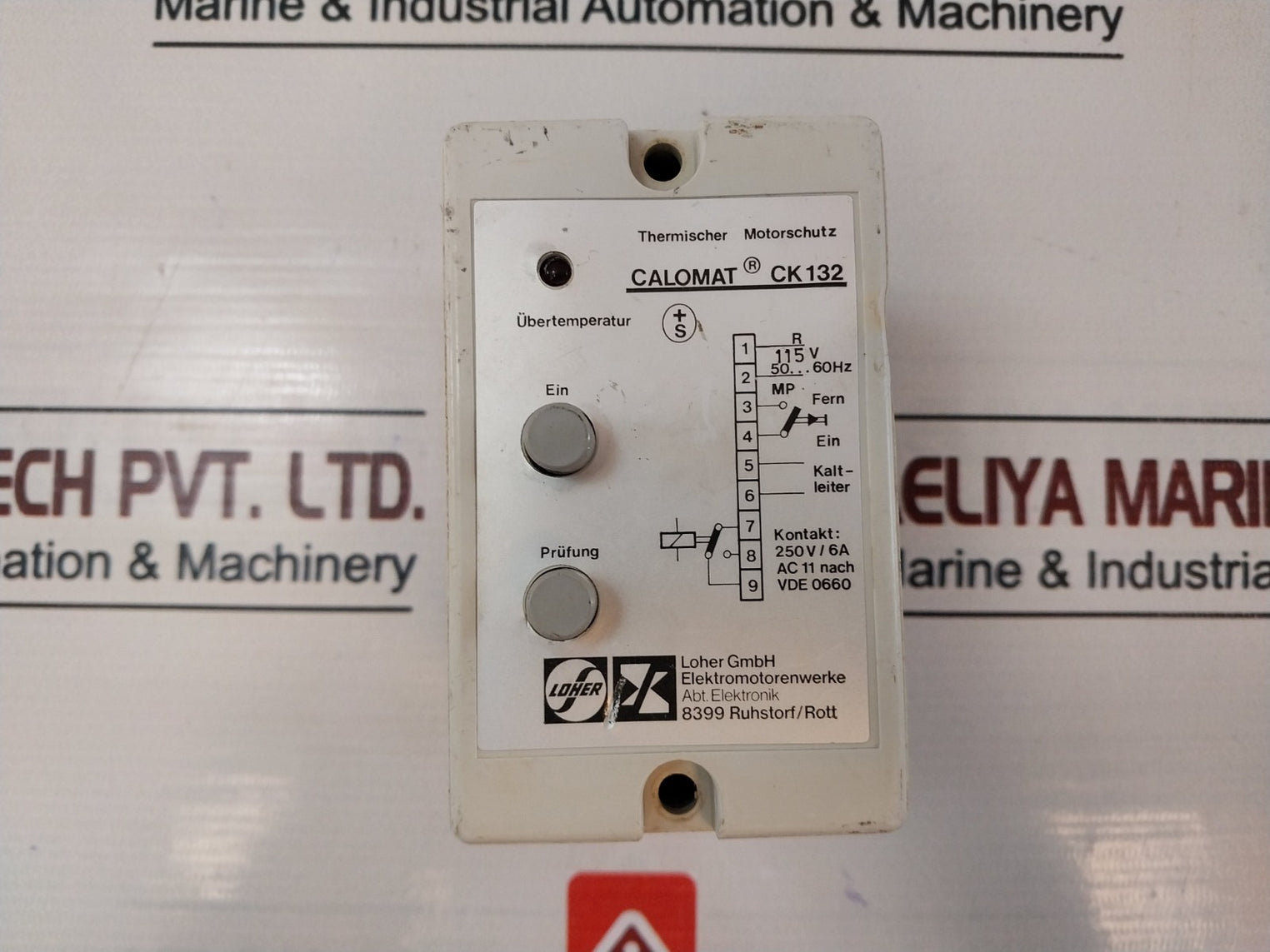 Loher Calomat Ck132 Thermal Motor Protection Relay 115V