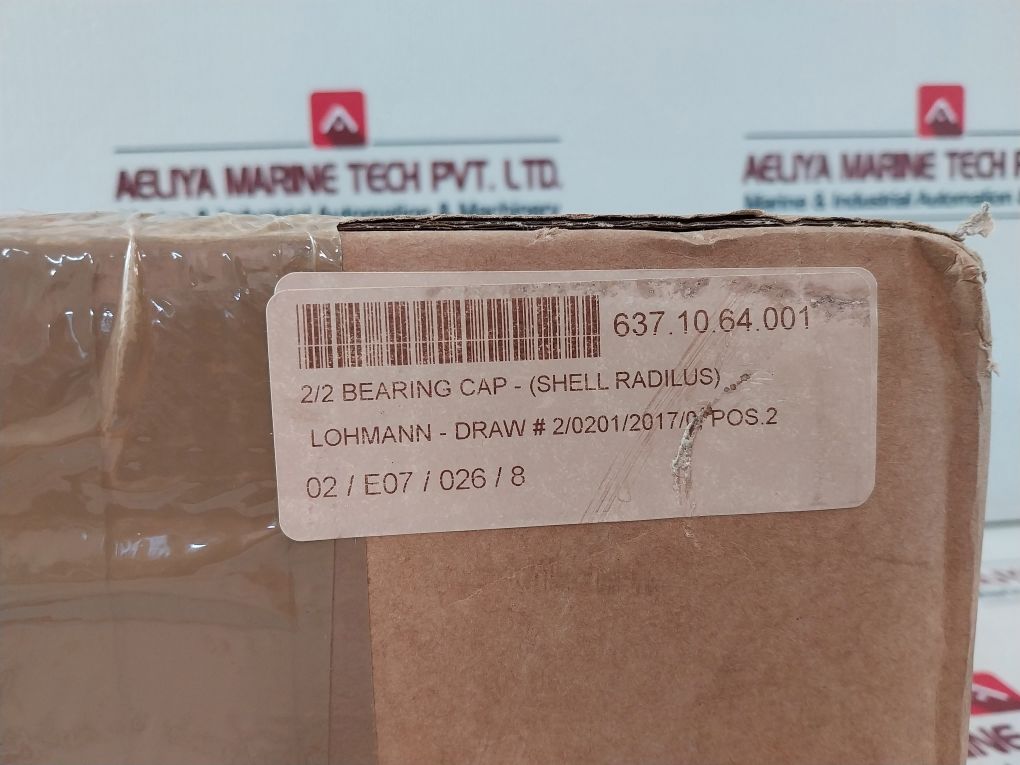 Lohmann 473038/1 2/2 Bearing Cap- (Shell Radilus)