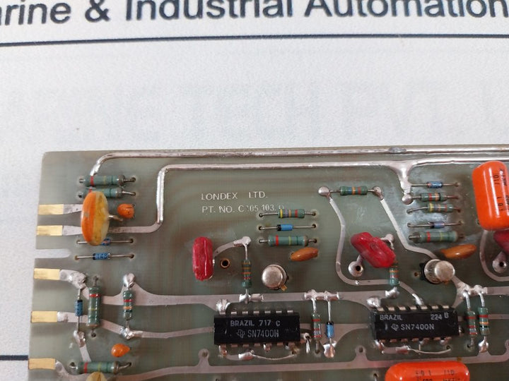 Londex C105.103.D Printed Circuit Board A/105.103.D