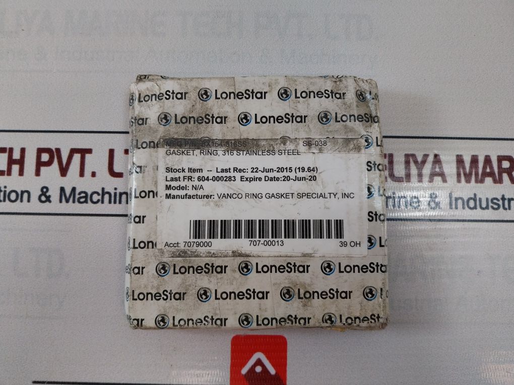 Lone Star Bx154-316Ss 316 Stainless Steel Ring Gasket