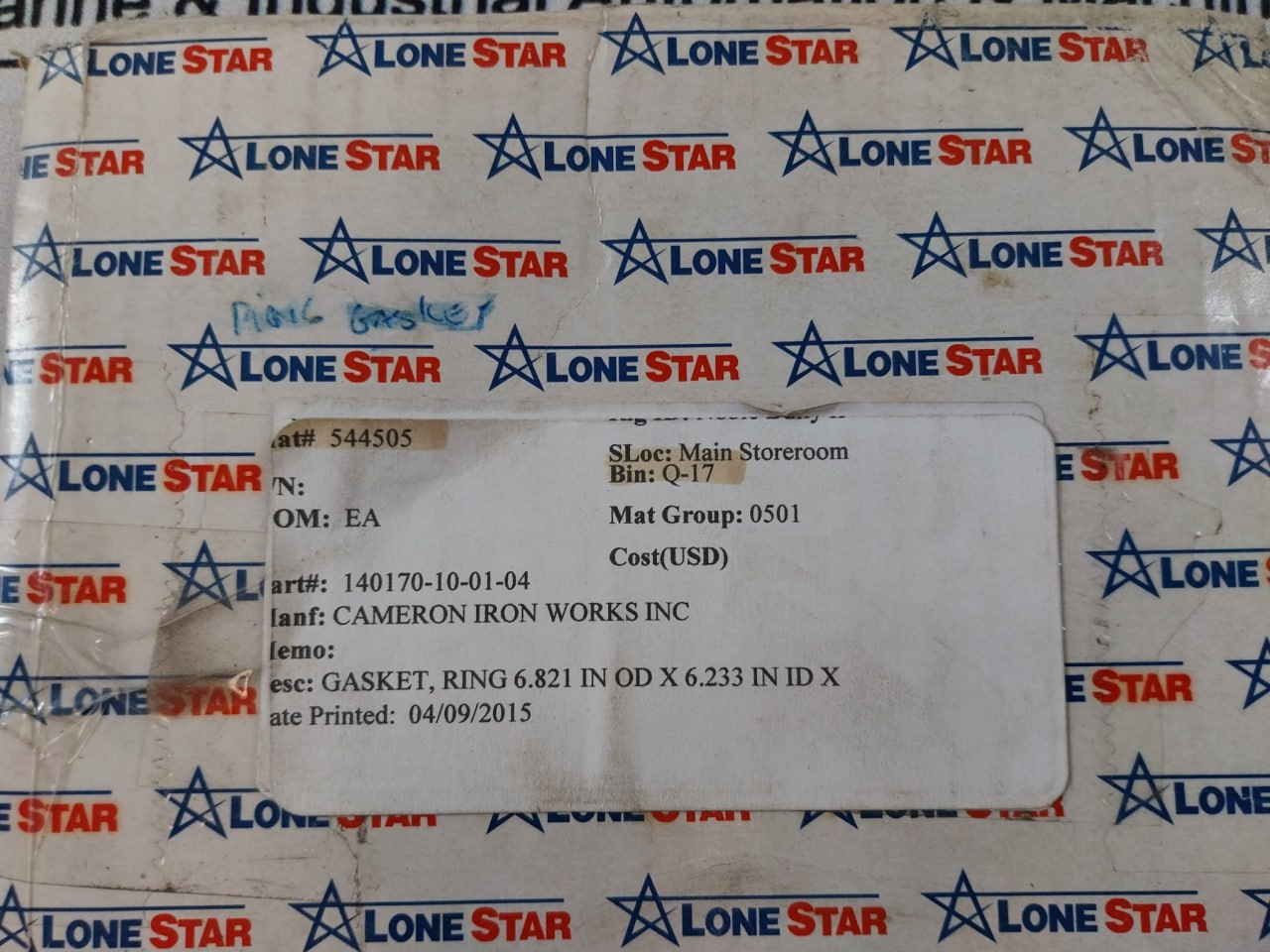 Lone Star Sealing 140170-10-01-04 Bonnet Ring Gasket S316 4 