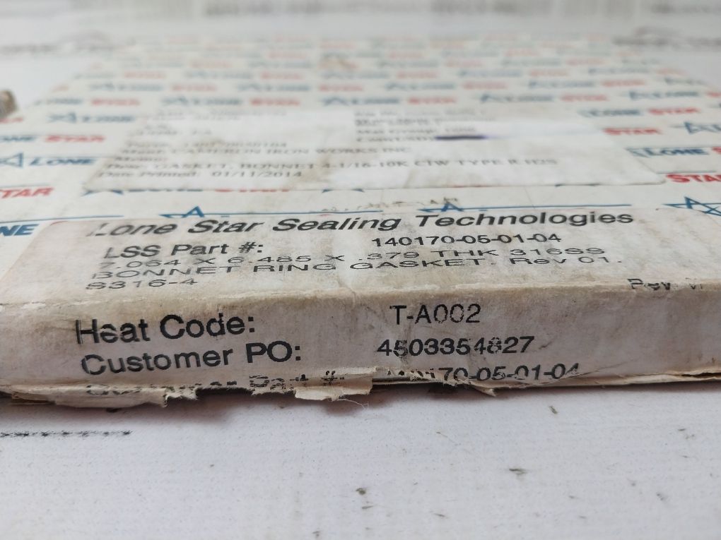Lonestar 140170-05-01-04 Bonnet Ring Gasket 4503354827