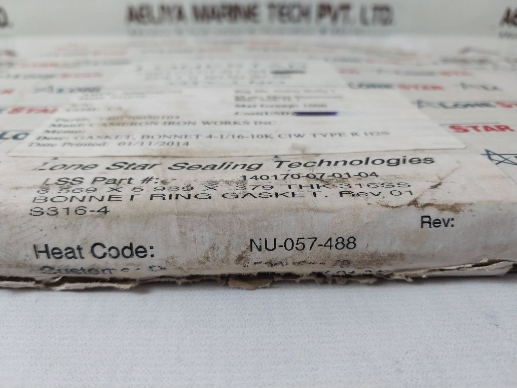 Lonestar 140170-07-01-04 Bonnet Ring Gasket Free Shipping