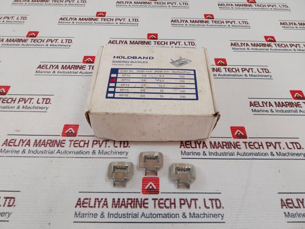 Lot Of 100X Cm-304 Ss 3/8 Inch Ear-lokt Banding Buckles Kp13