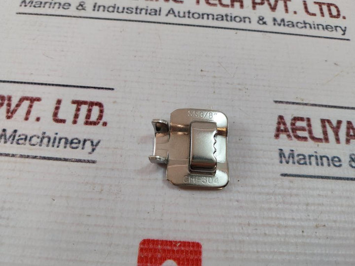 Lot Of 100X Cm-304 Ss 3/8 Inch Ear-lokt Banding Buckles Kp13