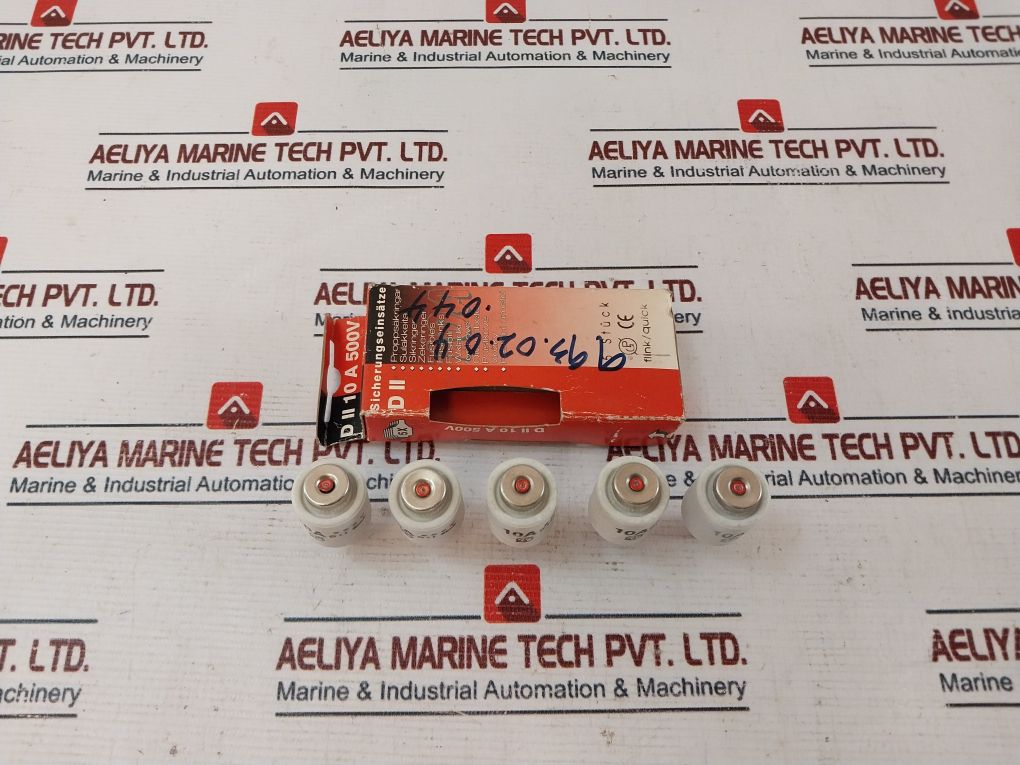 Lot Of 10X 10A 500V Dii Fuse Links